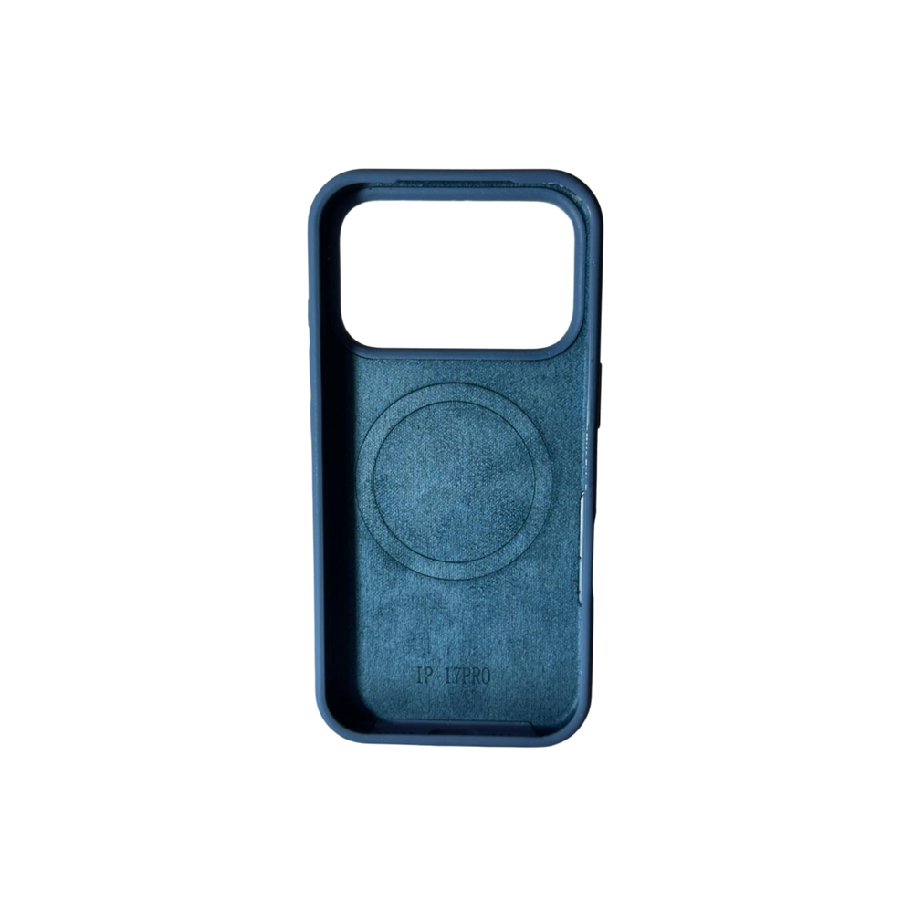 iPhone 17 Pro Original Blue Silicone MagSafe Case – Premium Soft Touch Shockproof Cover