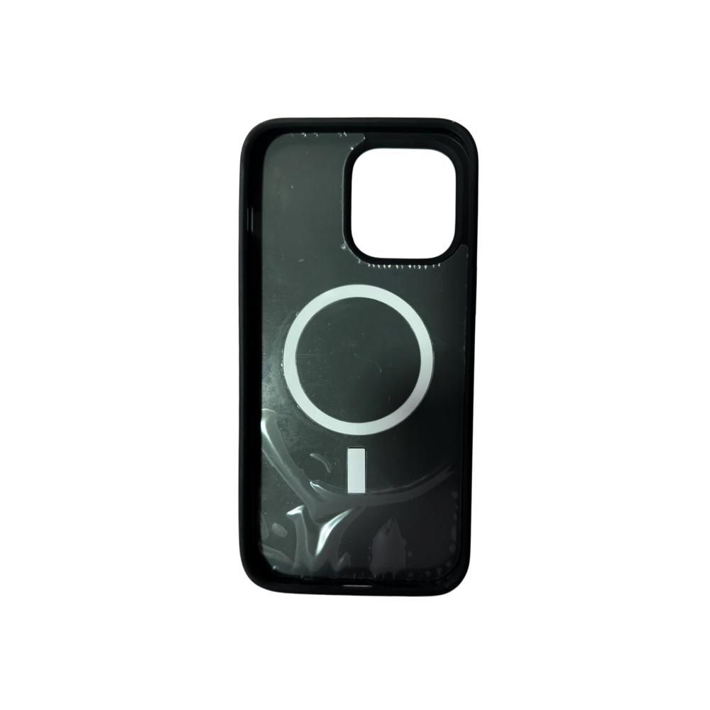 iPhone 14 Pro Max MagSafe Black Frosted Case – Shockproof Transparent Magnetic Cover