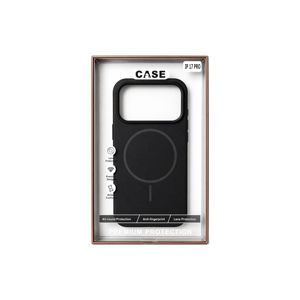 iPhone 17 Pro Original Black Silicone MagSafe Case – Premium Soft Touch Shockproof Cover