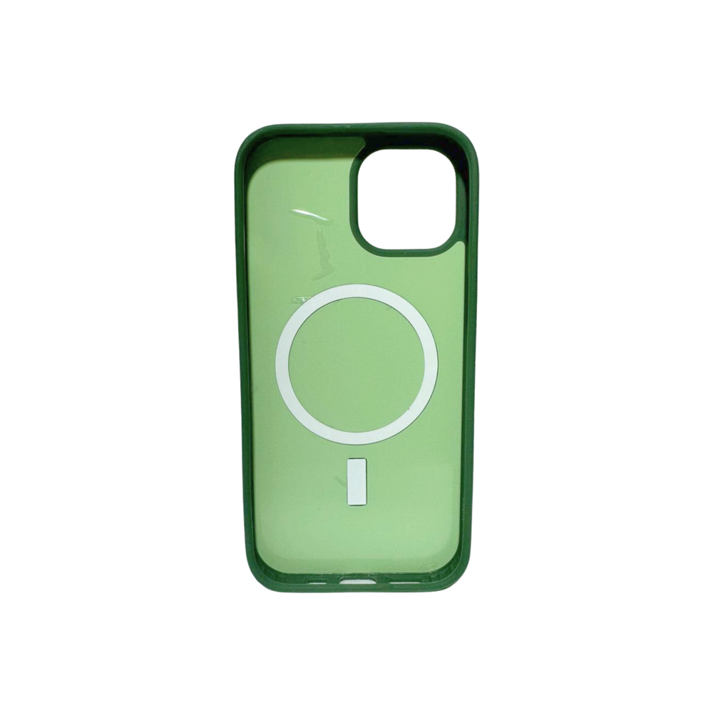 Iphone 15 Mobile Back Cover Premium Green MagSafe Case for iPhone | Shockproof | Camera Protection | Matte Finish