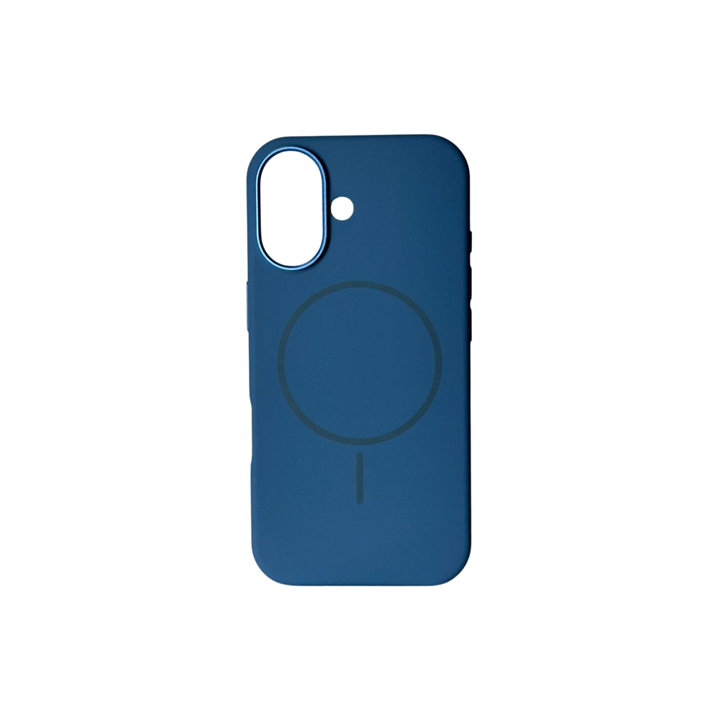 iPhone 17 Original Blue Silicone MagSafe Case – Premium Soft Touch Shockproof Cover