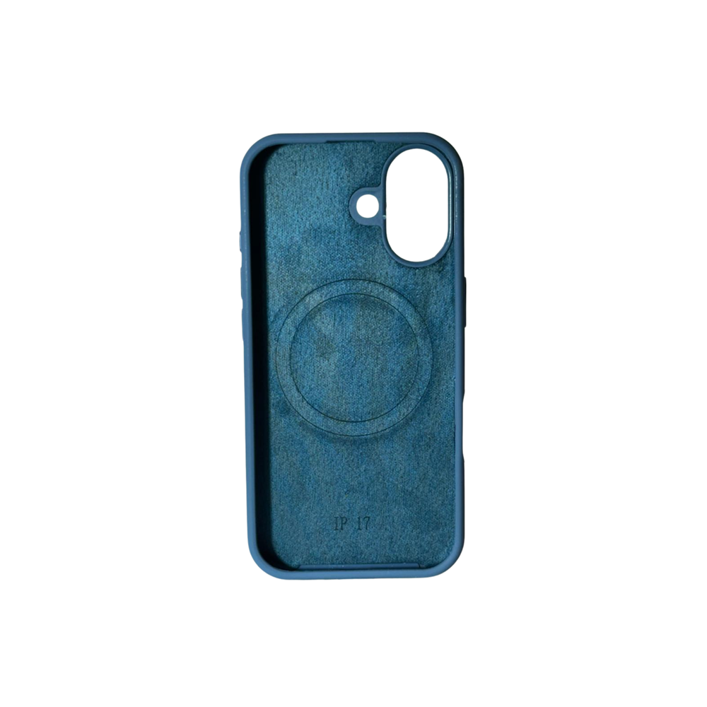 iPhone 17 Original Blue Silicone MagSafe Case – Premium Soft Touch Shockproof Cover