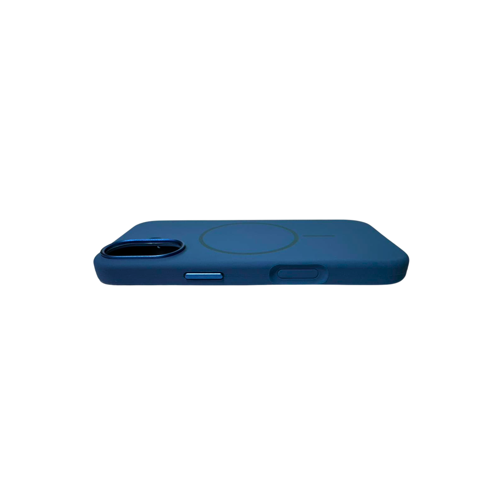 iPhone 17 Original Blue Silicone MagSafe Case – Premium Soft Touch Shockproof Cover