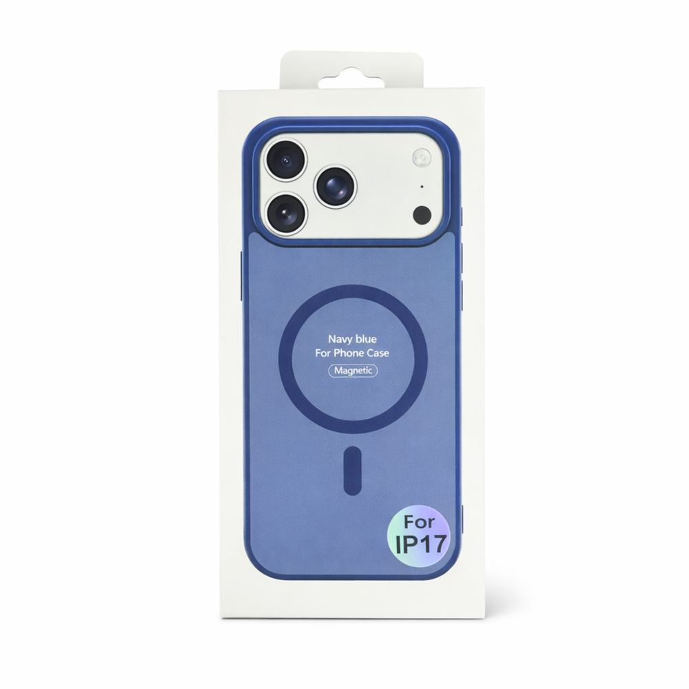 Iphone 17 Mobile Back Cover Premium Blue MagSafe TPU Case for iPhone | Shockproof | Camera Protection | Slim Matte Finish