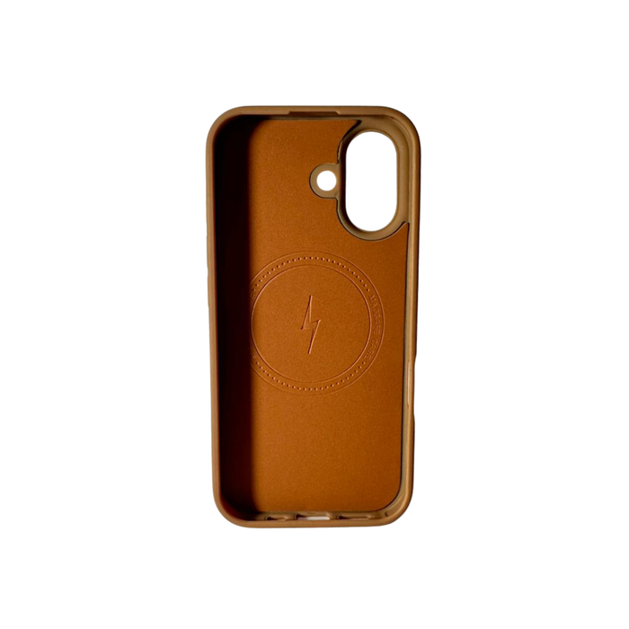 iPhone 17 Premium Leather MagSafe Case – Cognac Brown Luxury Edition