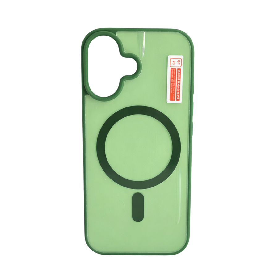 Iphone 17 Mobile Back Cover Premium Green MagSafe TPU Case | Shockproof | Camera Protection