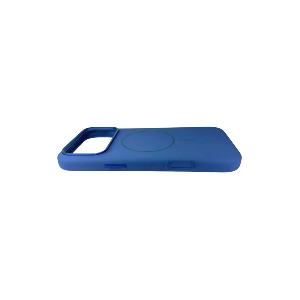 iPhone 17 Pro Max Original Blue Silicone MagSafe Case – Premium Soft Touch Shockproof Cover