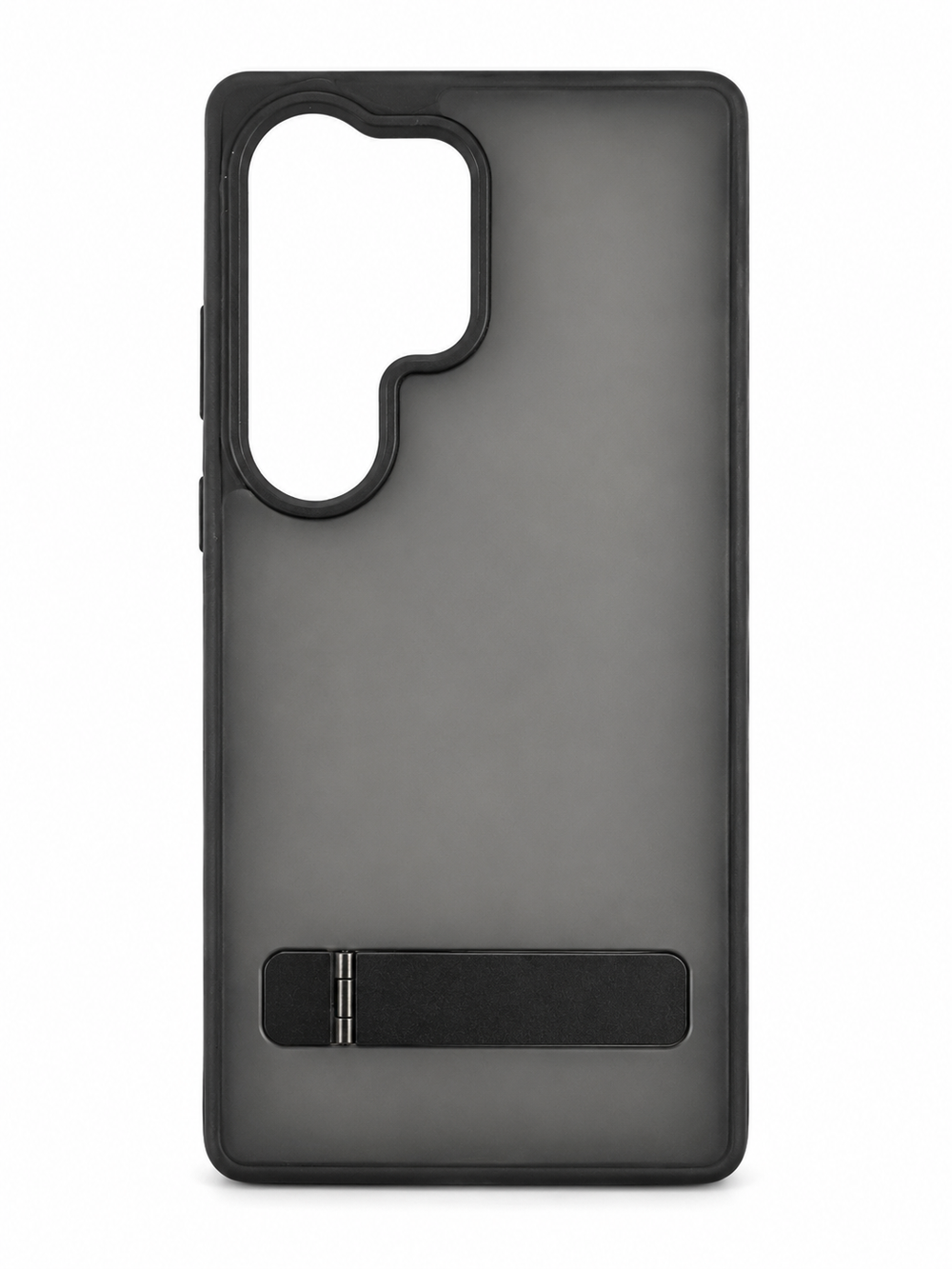 Samsung S25 Ultra Frosted Matte Back Cover with Metal Stand | Shockproof Slim Case
