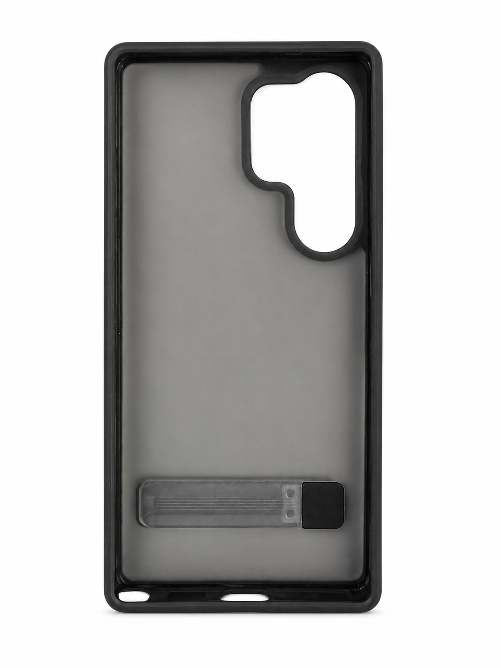 Samsung S25 Ultra Frosted Matte Back Cover with Metal Stand | Shockproof Slim Case