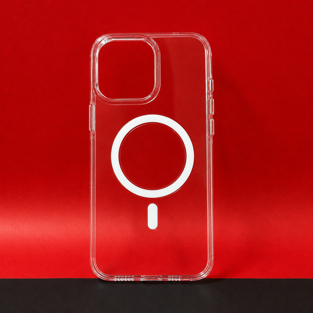 iPhone 16 MagSafe Transparent Back Cover | Lifetime Anti-Yellow Guarantee | Shockproof Clear Case