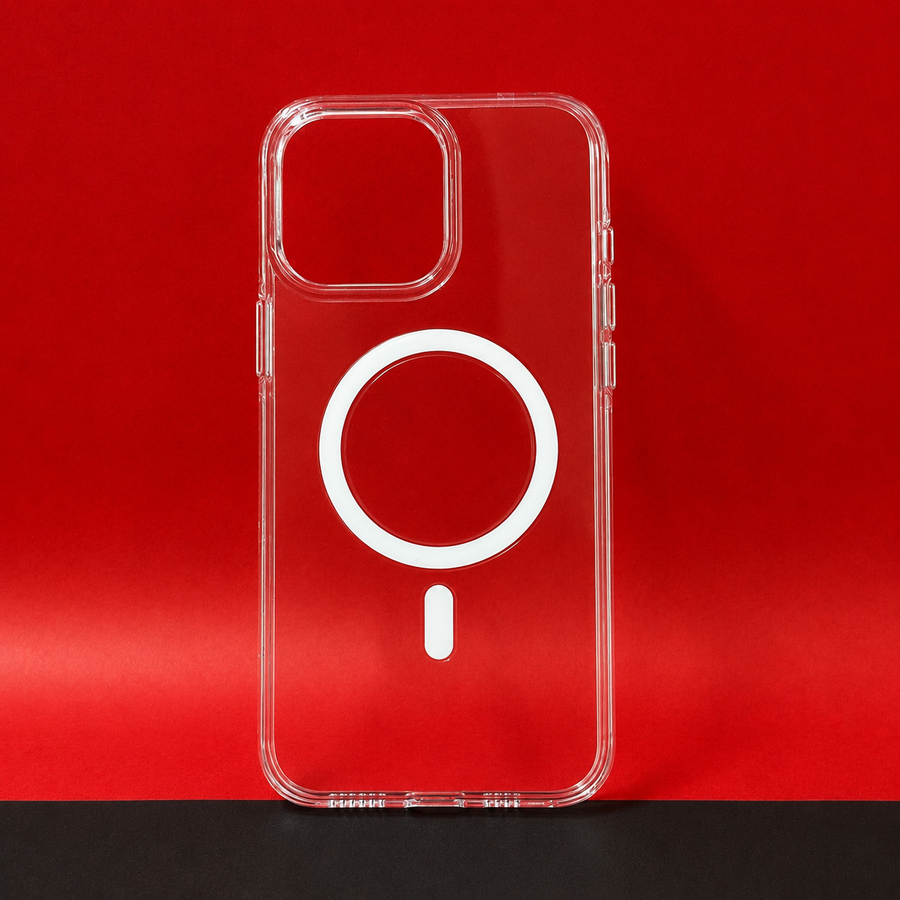 iPhone 16 MagSafe Transparent Back Cover | Lifetime Anti-Yellow Guarantee | Shockproof Clear Case
