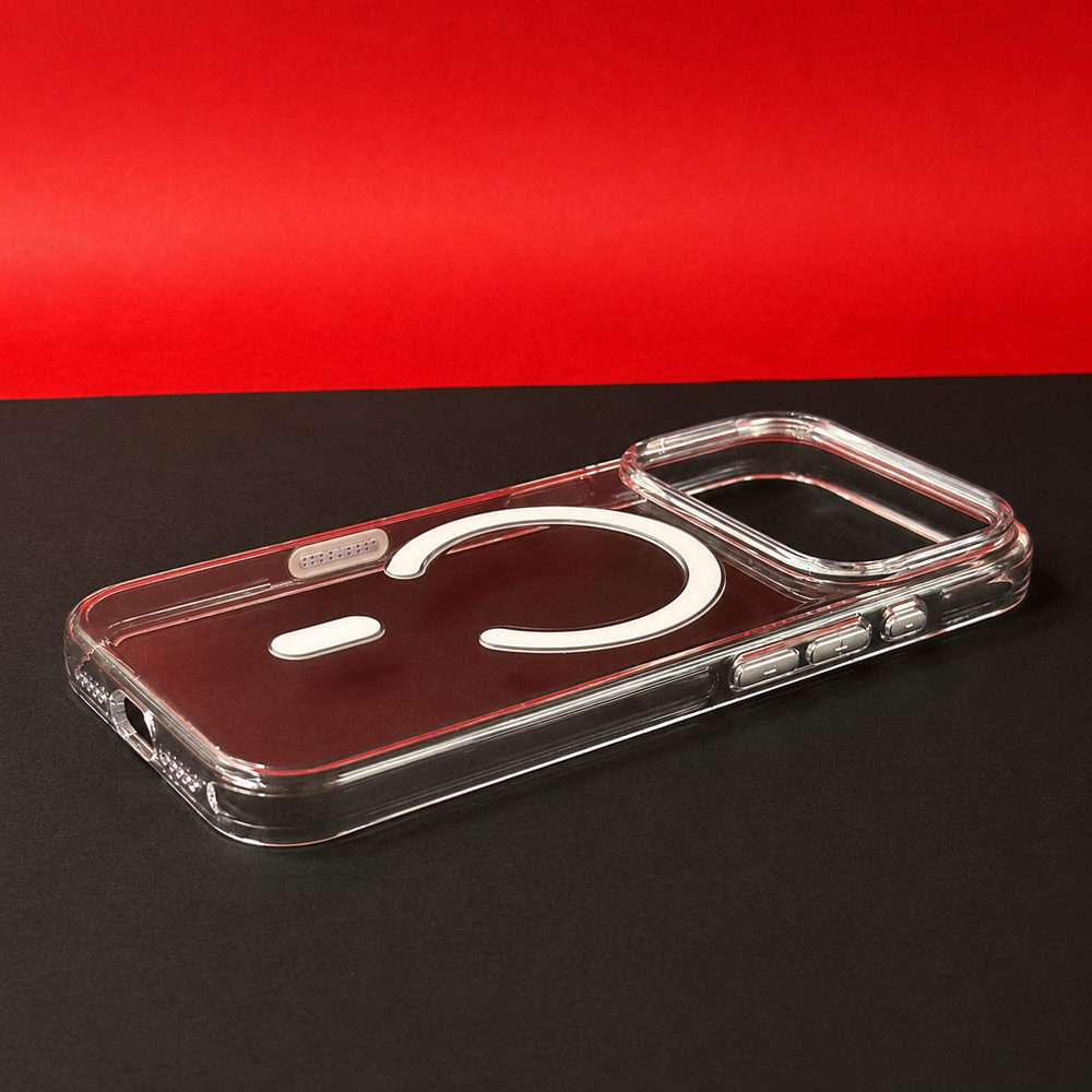 iPhone 17 Pro Max MagSafe Transparent Back Cover | Lifetime Anti-Yellow Guarantee | Shockproof Clear Case