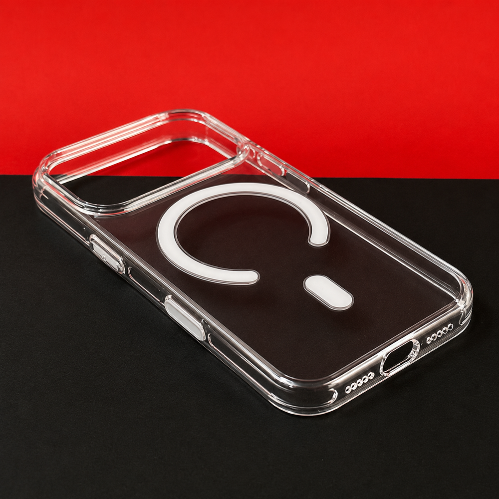 iPhone 17 Pro Max MagSafe Transparent Back Cover | Lifetime Anti-Yellow Guarantee | Shockproof Clear Case