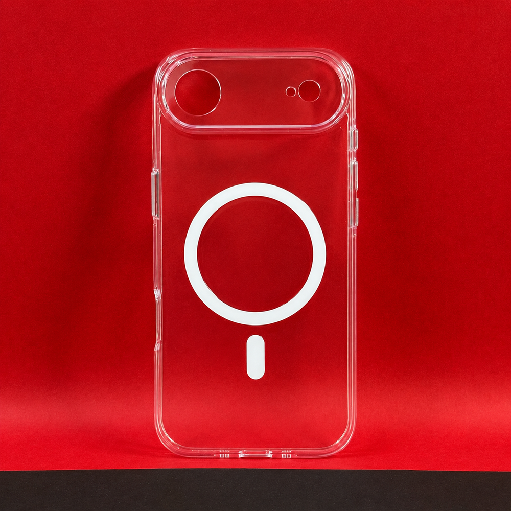 iPhone 17 Air MagSafe Transparent Back Cover | Lifetime Anti-Yellow Guarantee | Shockproof Clear Case