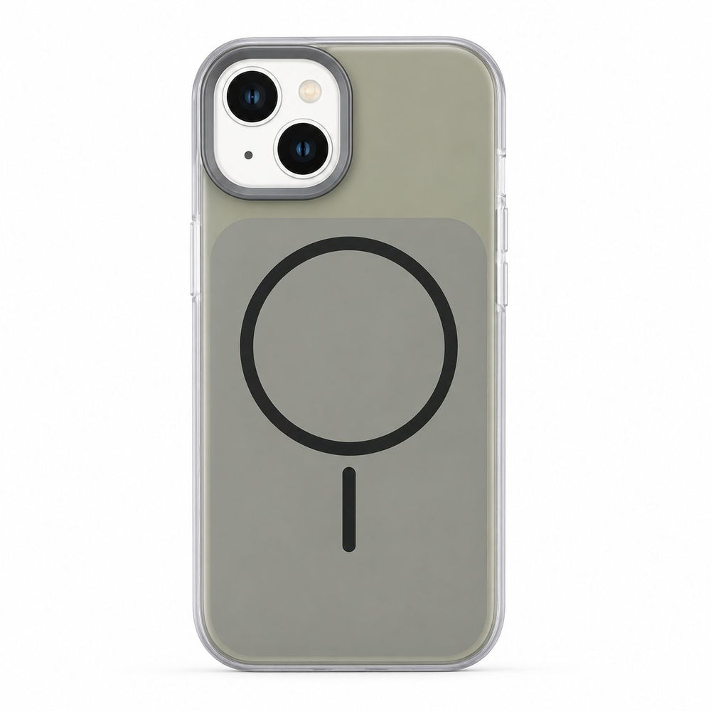 iPhone 15 Dual Shade Frosted MagSafe Back Cover | Shockproof Slim Matte Case