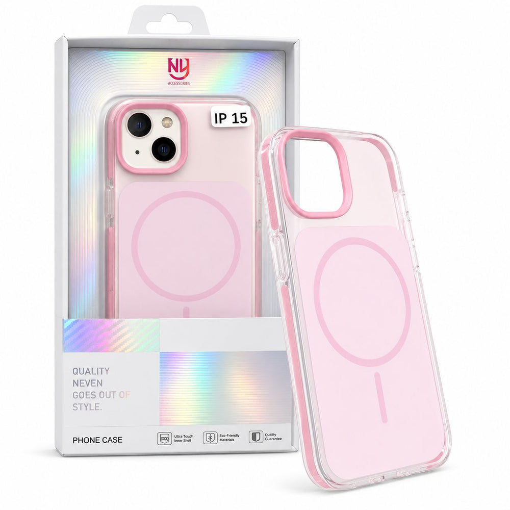 iPhone 15 Dual Shade Frosted MagSafe Back Cover | Shockproof Slim Matte Case